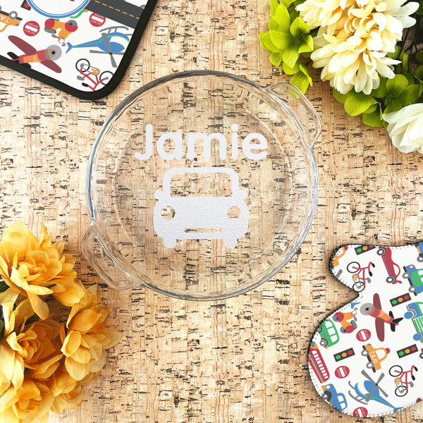 Transportation Glass Pie Dish - LIFESTYLE