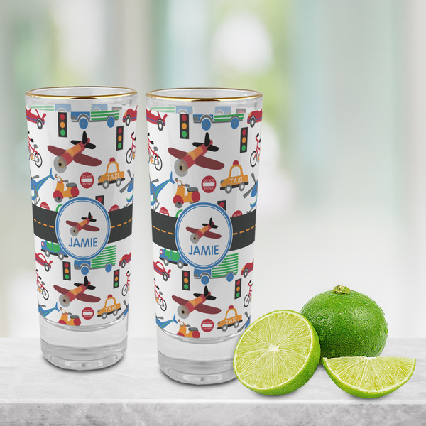 Transportation Glass Shot Glass - 2 oz - LIFESTYLE