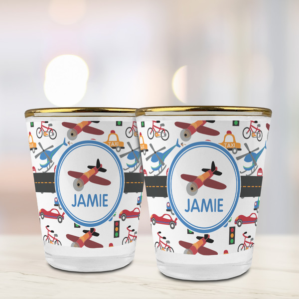 Transportation Glass Shot Glass - with gold rim - LIFESTYLE