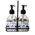 Transportation Glass Soap & Lotion Bottle Set (Personalized)