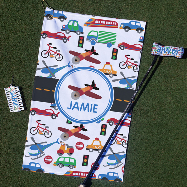Custom Transportation Golf Towel Gift Set (Personalized)