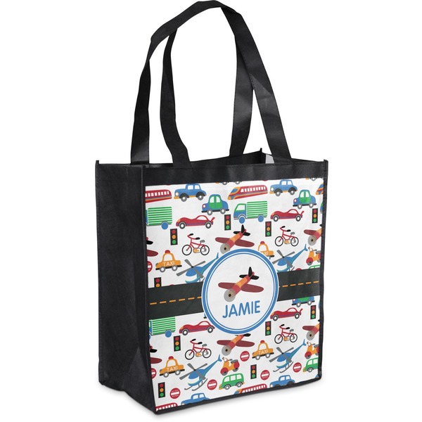 Custom Transportation Grocery Bag (Personalized)