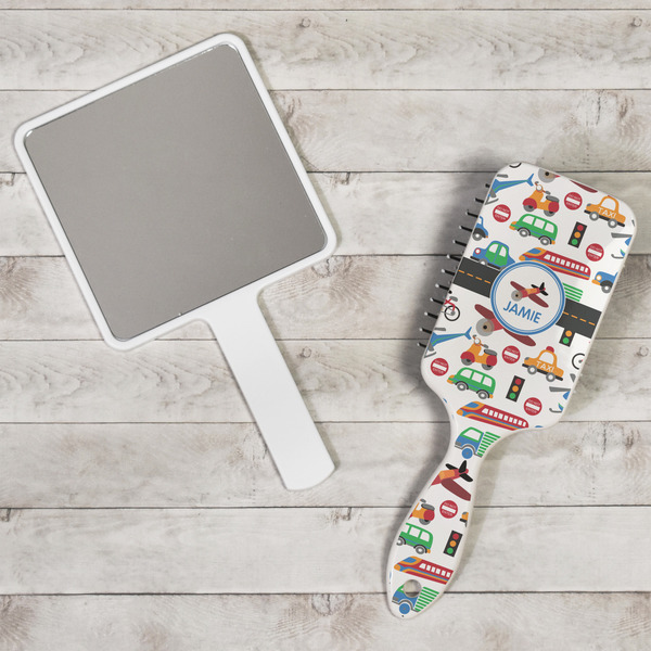 Transportation Hair Brush - In Context