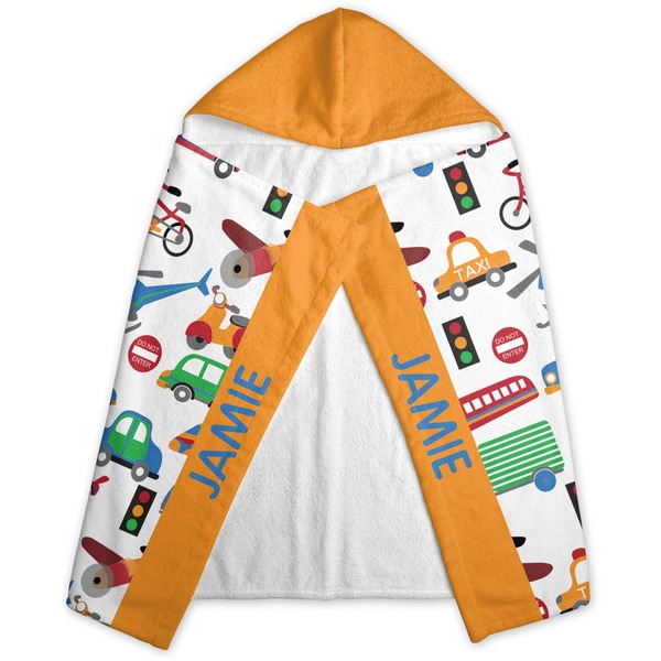 Transportation Hooded Towel - Folded