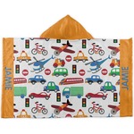 Transportation Kids Hooded Towel (Personalized)