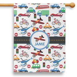 Transportation 28" House Flag (Personalized)