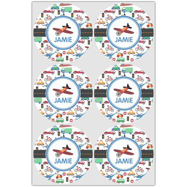 Transportation Icing Circle - Large - Set of 6