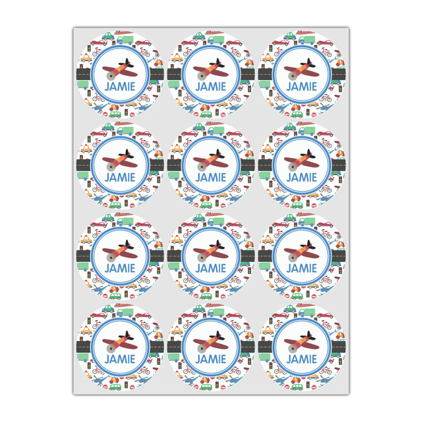 Transportation Icing Circle - Small - Set of 12