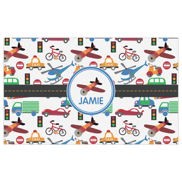 Transportation Indoor / Outdoor Rug - 3'x5' - Front Flat