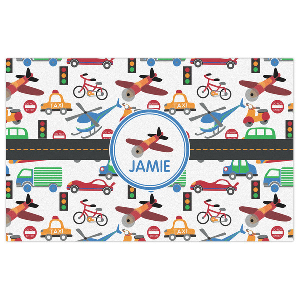 Transportation Indoor / Outdoor Rug - 5'x8' - Front Flat