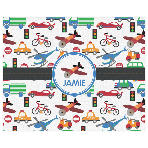 Transportation Indoor / Outdoor Rug - 8'x10' - Front Flat