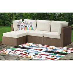 Transportation Indoor / Outdoor Rug - Custom Size w/ Name or Text