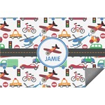 Transportation Indoor / Outdoor Rug - 6'x8' w/ Name or Text