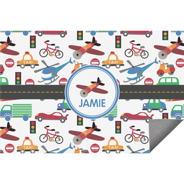 Custom Transportation Indoor / Outdoor Rug - 3'x5' (Personalized)