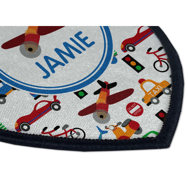 Transportation Iron on Shield 3 Detail