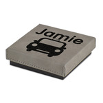 Transportation Jewelry Gift Box - Engraved Leather Lid (Personalized)