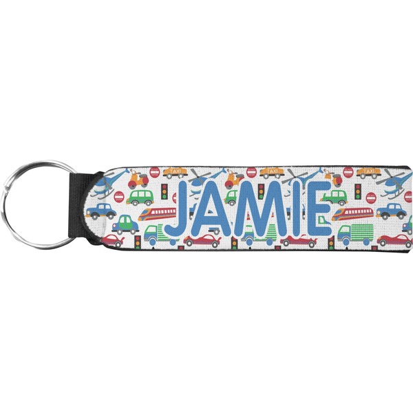 Custom Transportation Neoprene Keychain Fob (Personalized)