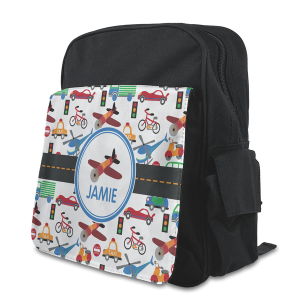 Custom Transportation Preschool Backpack (Personalized)