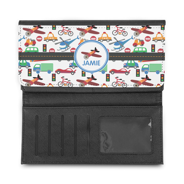 Transportation Ladies Wallet - Half Way Open