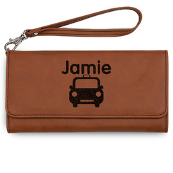 Transportation Ladies Leatherette Wallet - Laser Engraved (Personalized)