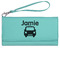 Transportation Ladies Wallet - Leather - Teal - Front View
