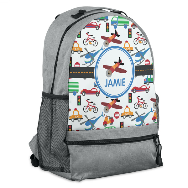 Custom Transportation Backpack - Grey (Personalized)