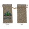 Transportation Large Burlap Gift Bags - Front Approval