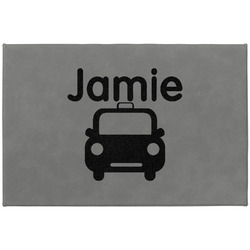 Transportation Large Gift Box w/ Engraved Leather Lid (Personalized)