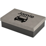 Transportation Large Gift Box w/ Engraved Leather Lid (Personalized)