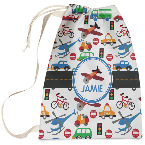 Custom Transportation Laundry Bag - Large (Personalized)