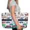 Transportation Large Rope Tote Bag - In Context View