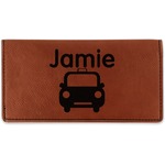 Transportation Leatherette Checkbook Holder (Personalized)