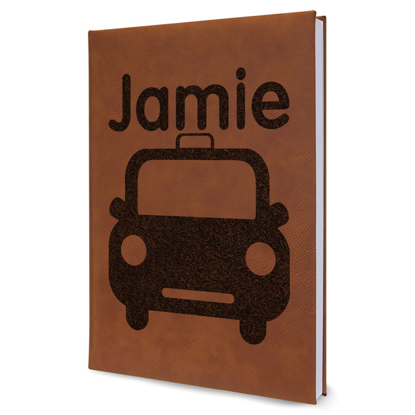 Custom Transportation Leather Sketchbook (Personalized)