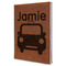 Transportation Leather Sketchbook (Personalized)