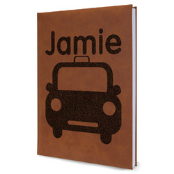 Transportation Leatherette Journal - Large - Single Sided (Personalized)