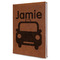 Transportation Leatherette Journal - Large - Single Sided - Angle View
