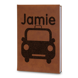 Transportation Leatherette Journal - Large - Double Sided (Personalized)