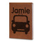 Transportation Leatherette Journal - Large - Double Sided (Personalized)