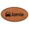 Transportation Leatherette Oval Name Badges with Magnet - Main