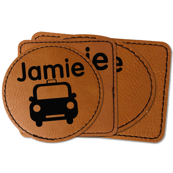 Custom Transportation Faux Leather Iron On Patch (Personalized)