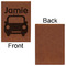 Transportation Leatherette Sketchbooks - Large - Single Sided - Front & Back View