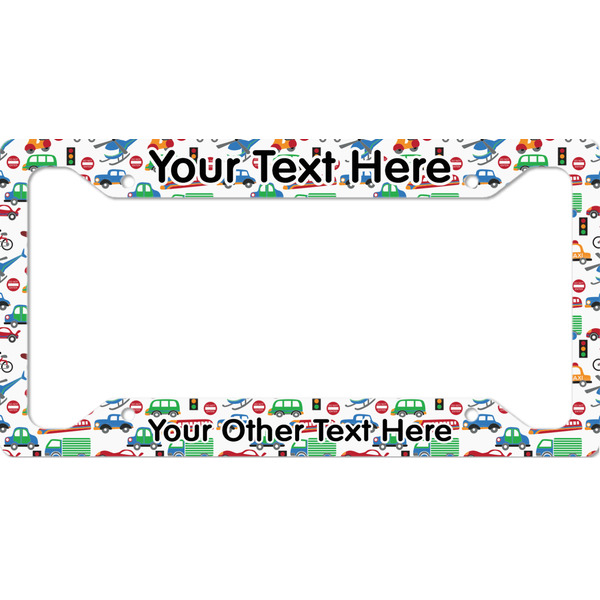 Custom Transportation License Plate Frame - Style A (Personalized)