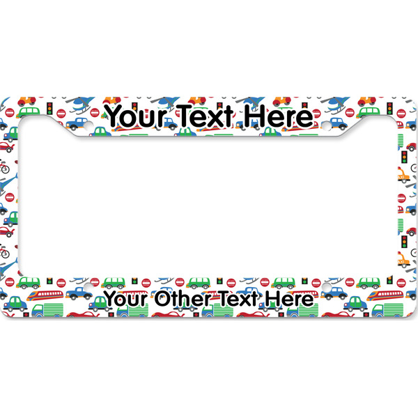 Custom Transportation License Plate Frame - Style B (Personalized)