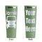 Transportation Light Green RTIC Everyday Tumbler - 28 oz. - Front and Back