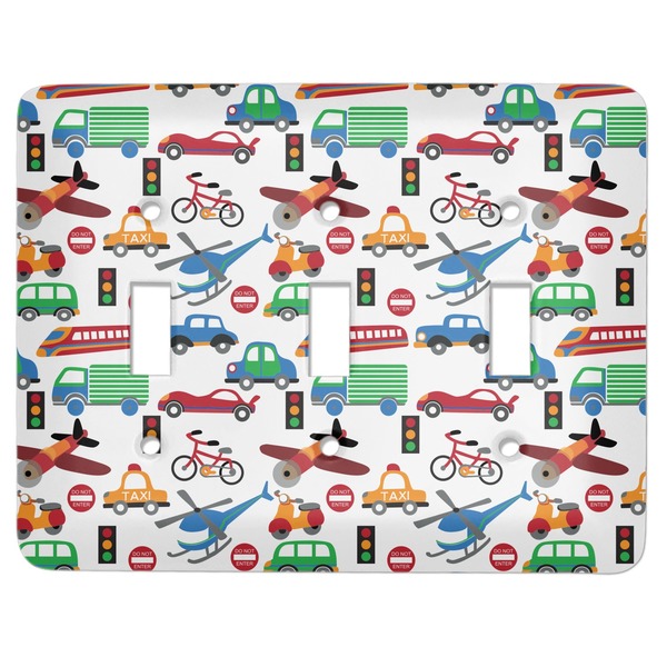 Custom Transportation Light Switch Cover (3 Toggle Plate)