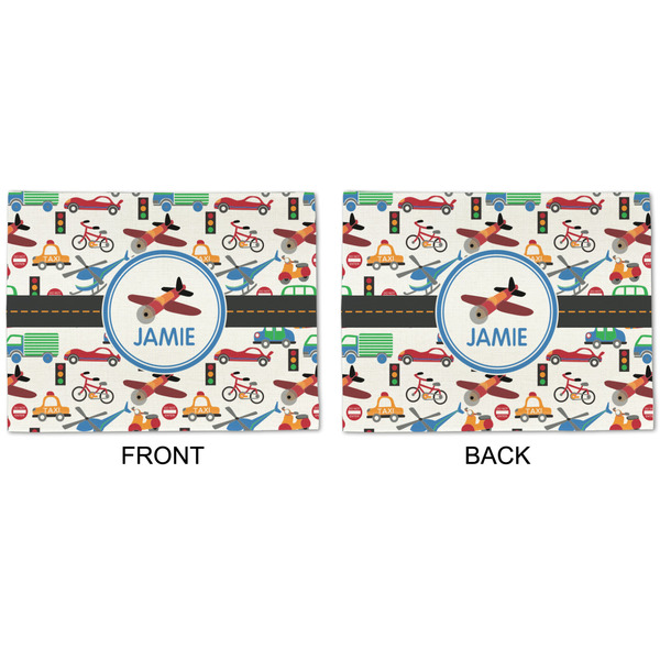 Transportation Linen Placemat - APPROVAL (double sided)