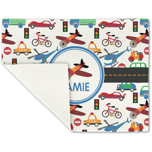 Transportation Linen Placemat - Folded Corner (single side)