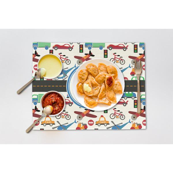 Transportation Linen Placemat - Lifestyle (single)