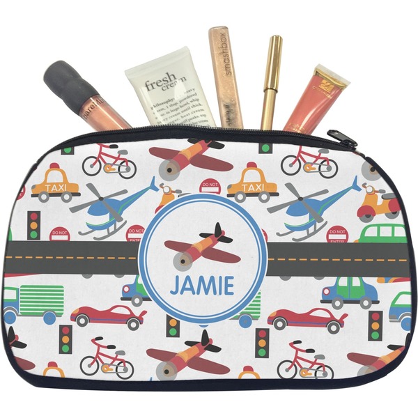 Custom Transportation Makeup / Cosmetic Bag - Medium (Personalized)