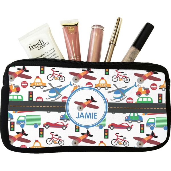 Custom Transportation Makeup / Cosmetic Bag - Small (Personalized)
